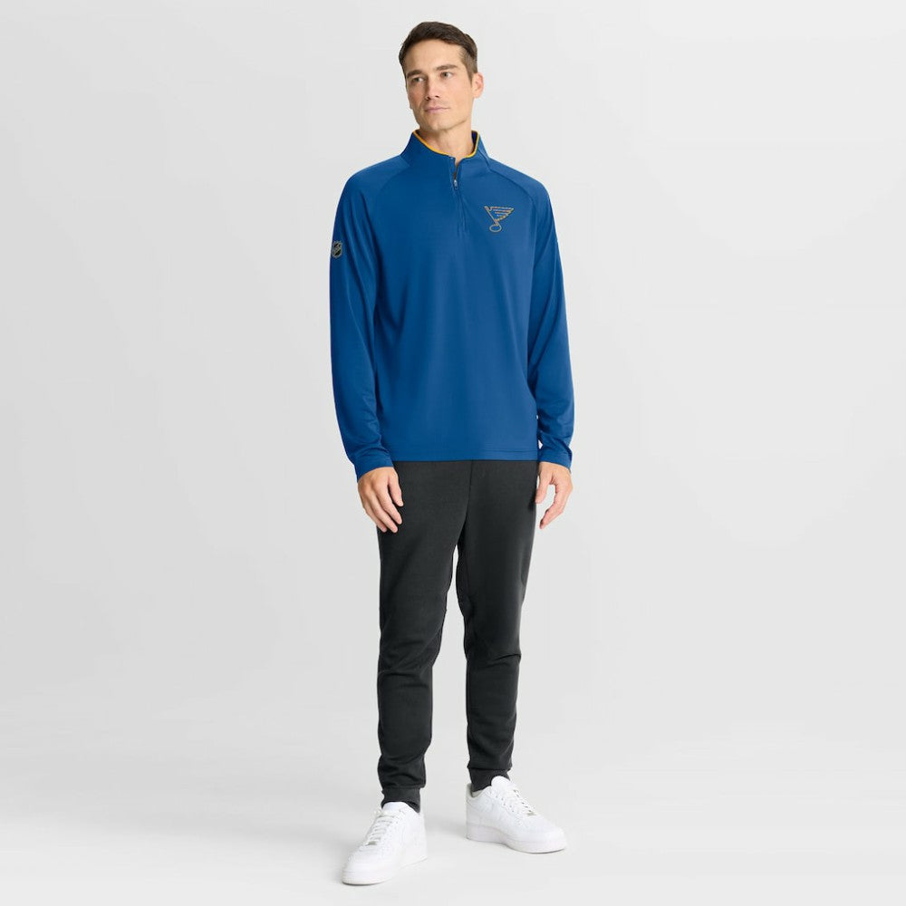 St. Louis Blues Fanatics Authentic Pro Rink Training Quarter-Zip Pullover - Blue | US 202495669