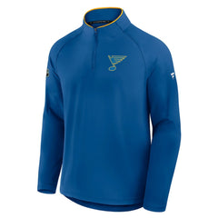 St. Louis Blues Fanatics Authentic Pro Rink Training Quarter-Zip Pullover - Blue | US 202495669