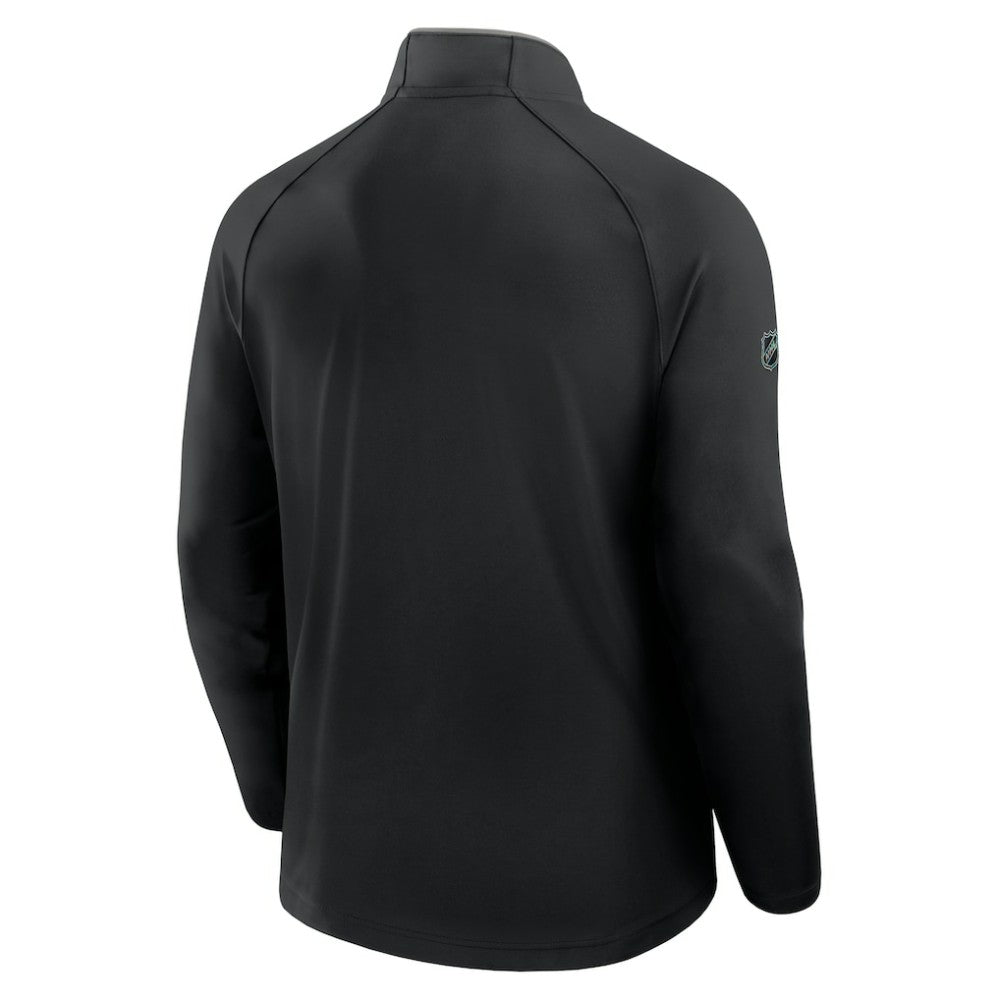 Los Angeles Kings Fanatics Authentic Pro Rink Training Quarter-Zip Pullover - Black | US 202495673