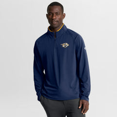 Nashville Predators Fanatics Authentic Pro Rink Training Quarter-Zip Pullover - Navy | US 202495680