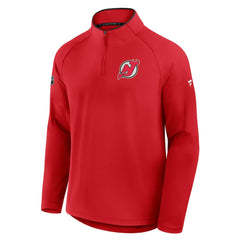 New Jersey Devils Fanatics Authentic Pro Rink Training Quarter-Zip Pullover - Red | US 202495684