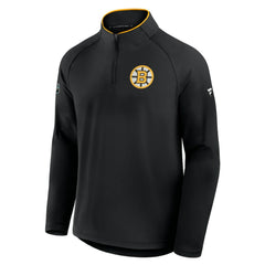 Boston Bruins Fanatics Authentic Pro Rink Training Quarter-Zip Pullover - Black | US 202495689