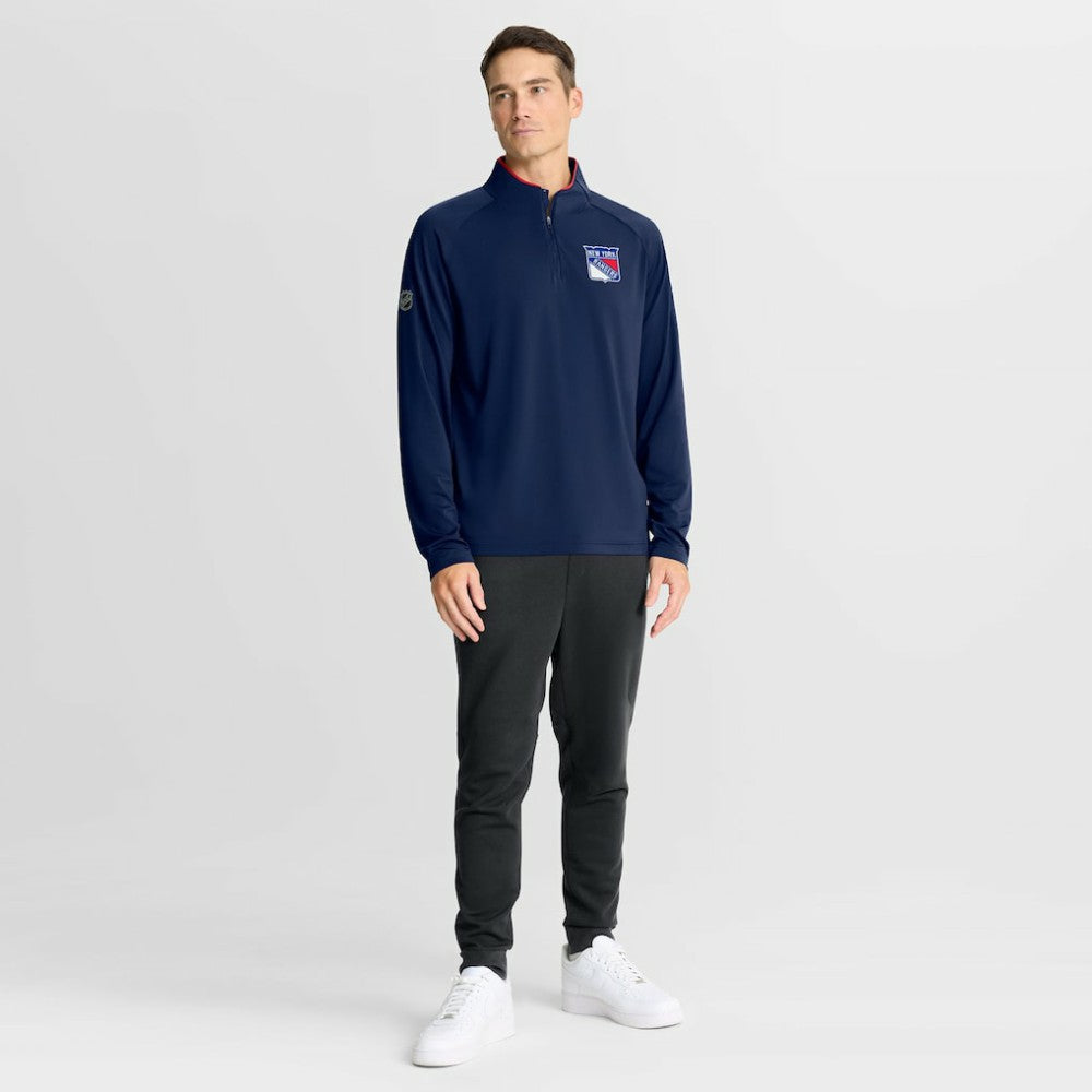 New York Rangers Fanatics Authentic Pro Rink Training Quarter-Zip Pullover - Navy | US 202495692