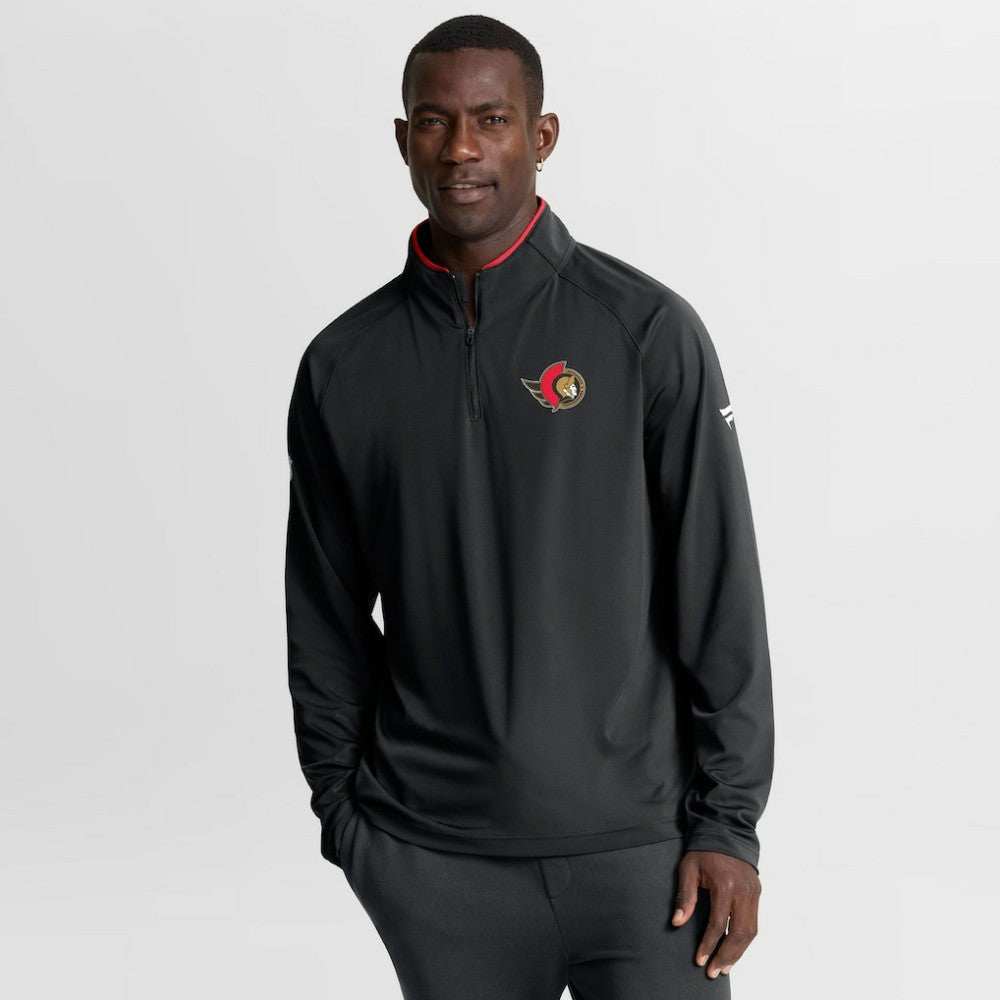 Ottawa Senators Fanatics Authentic Pro Rink Training Quarter-Zip Pullover - Black | US 202495698