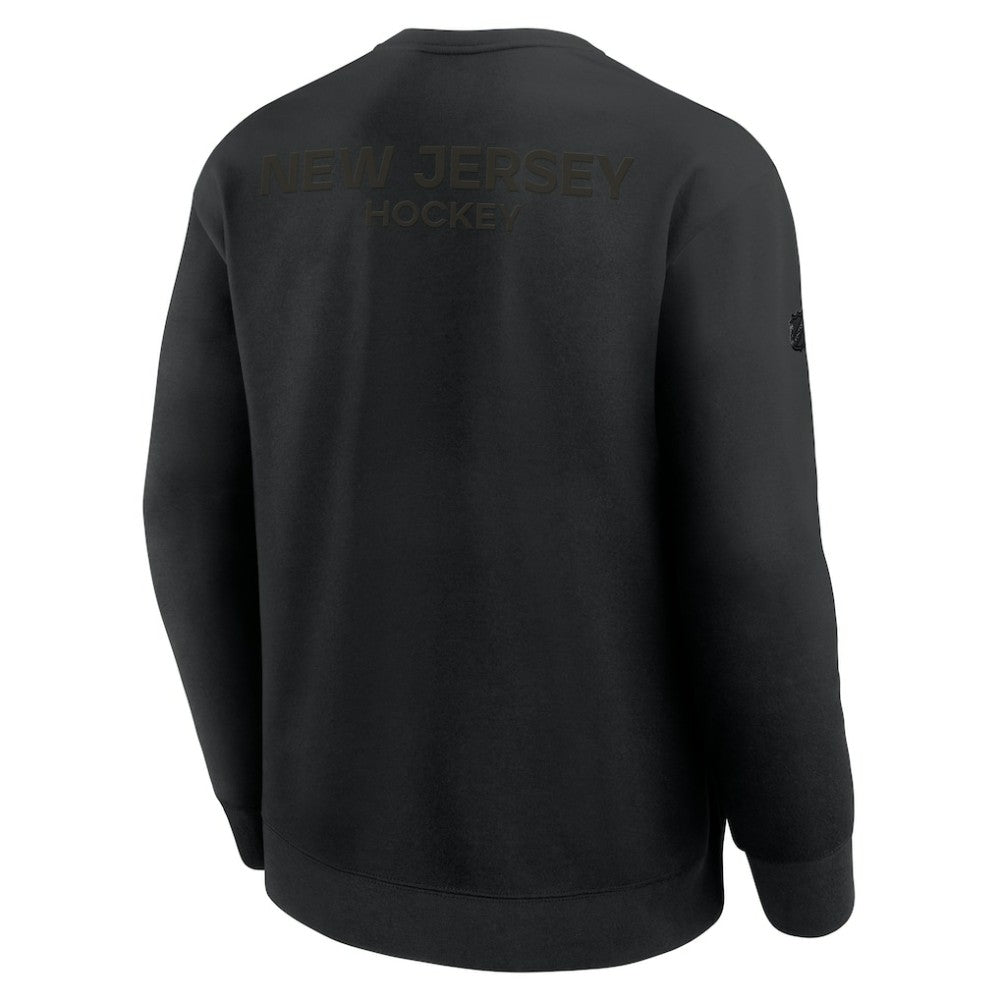 New Jersey Devils Fanatics Authentic Pro Road Tri-Blend Sweatshirt - Black | US 202495742