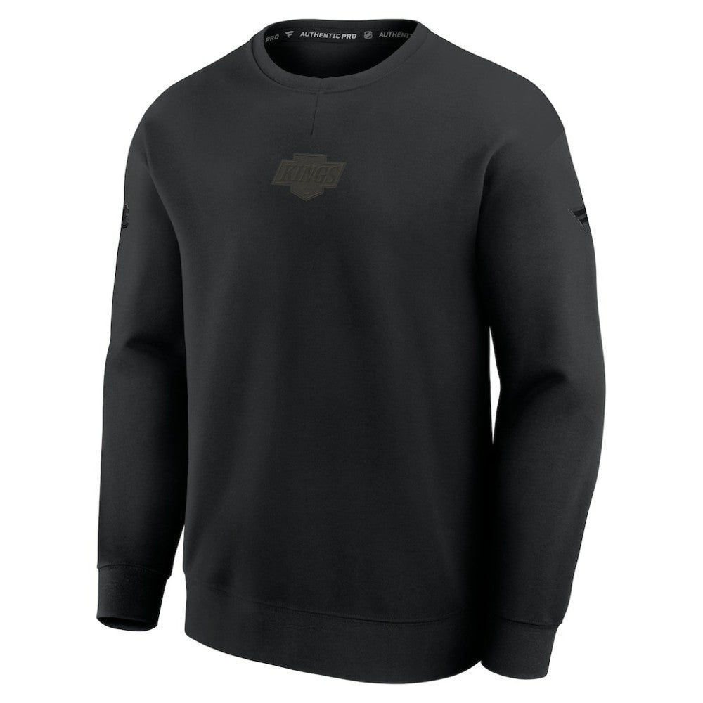 Los Angeles Kings Fanatics Authentic Pro Road Tri-Blend Sweatshirt - Black | US 202495751