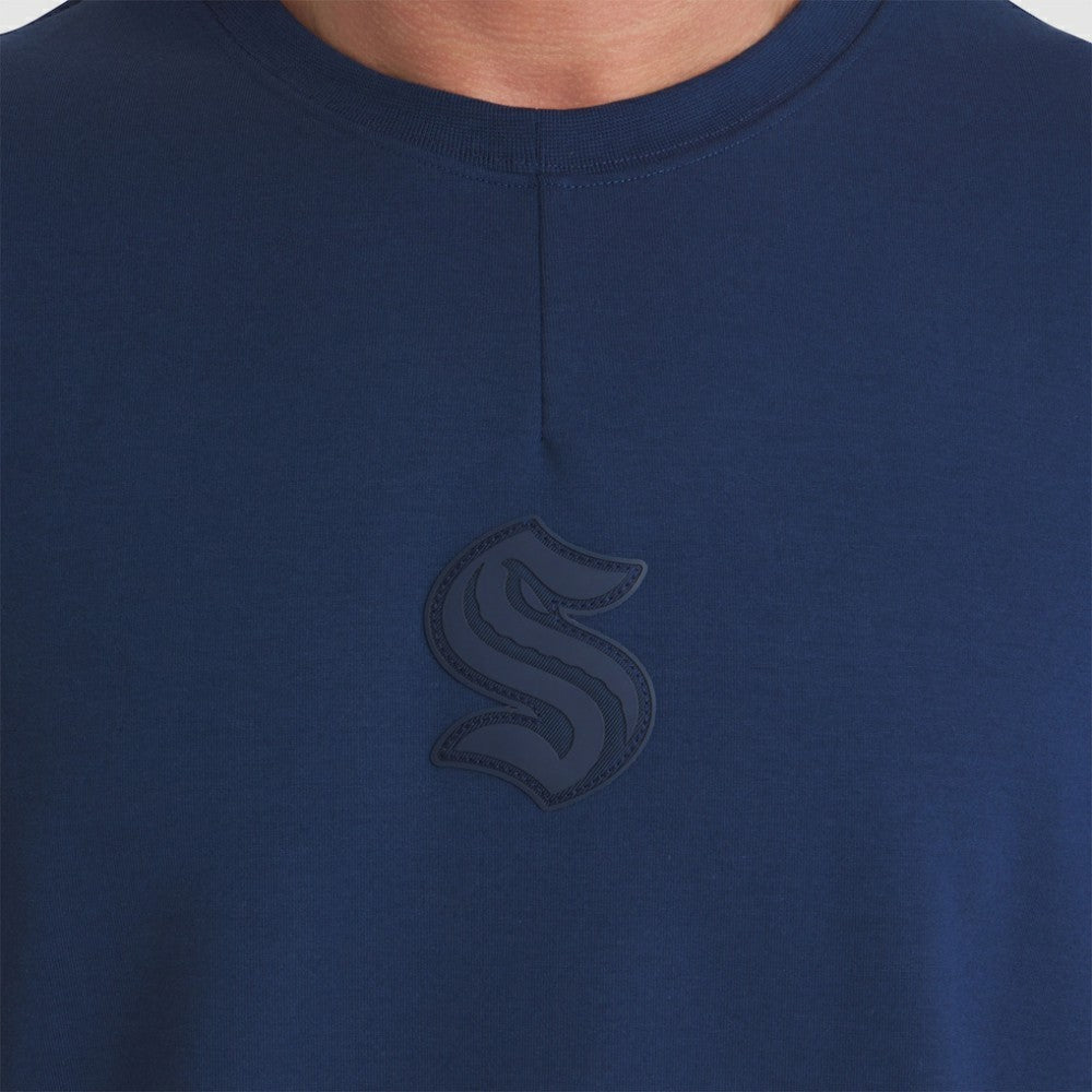 Seattle Kraken Fanatics Authentic Pro Road Tri-Blend Sweatshirt - Deep Sea Blue | US 202495759