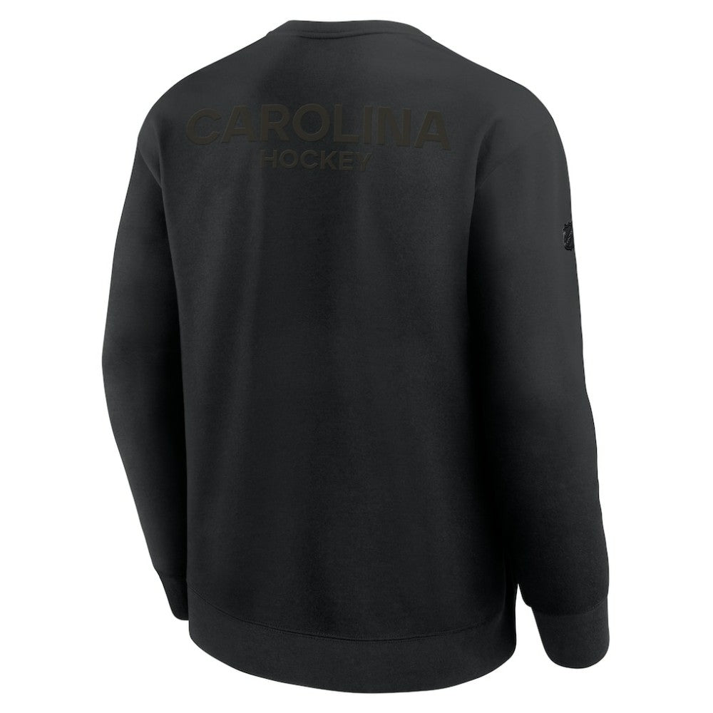 Carolina Hurricanes Fanatics Authentic Pro Road Tri-Blend Sweatshirt - Black | US 202495790
