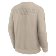 Vegas Golden Knights Fanatics Authentic Pro Road Tri-Blend Sweatshirt - Tan | US 202495793