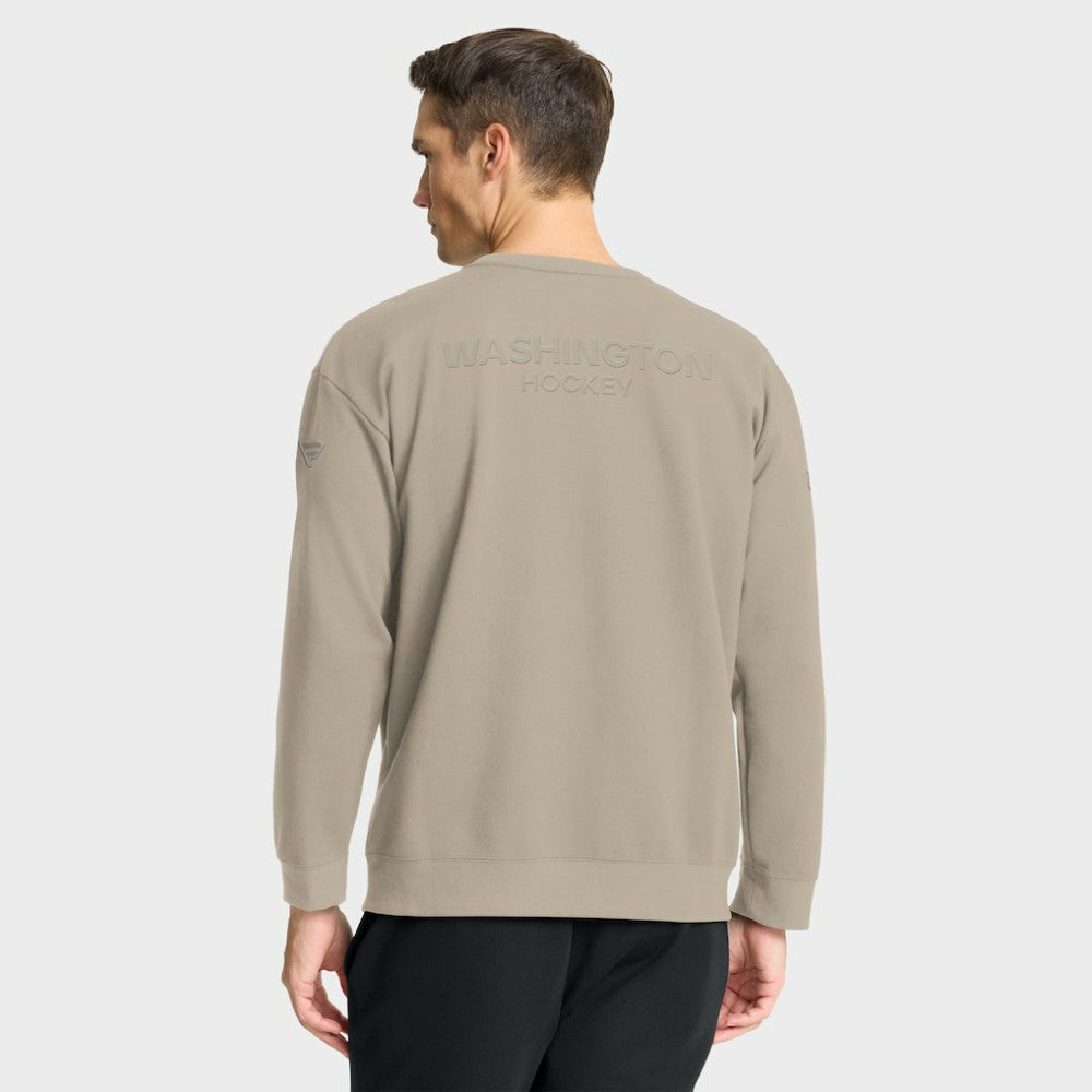 Washington Capitals Fanatics Authentic Pro Road Tri-Blend Sweatshirt - Tan | US 202495799