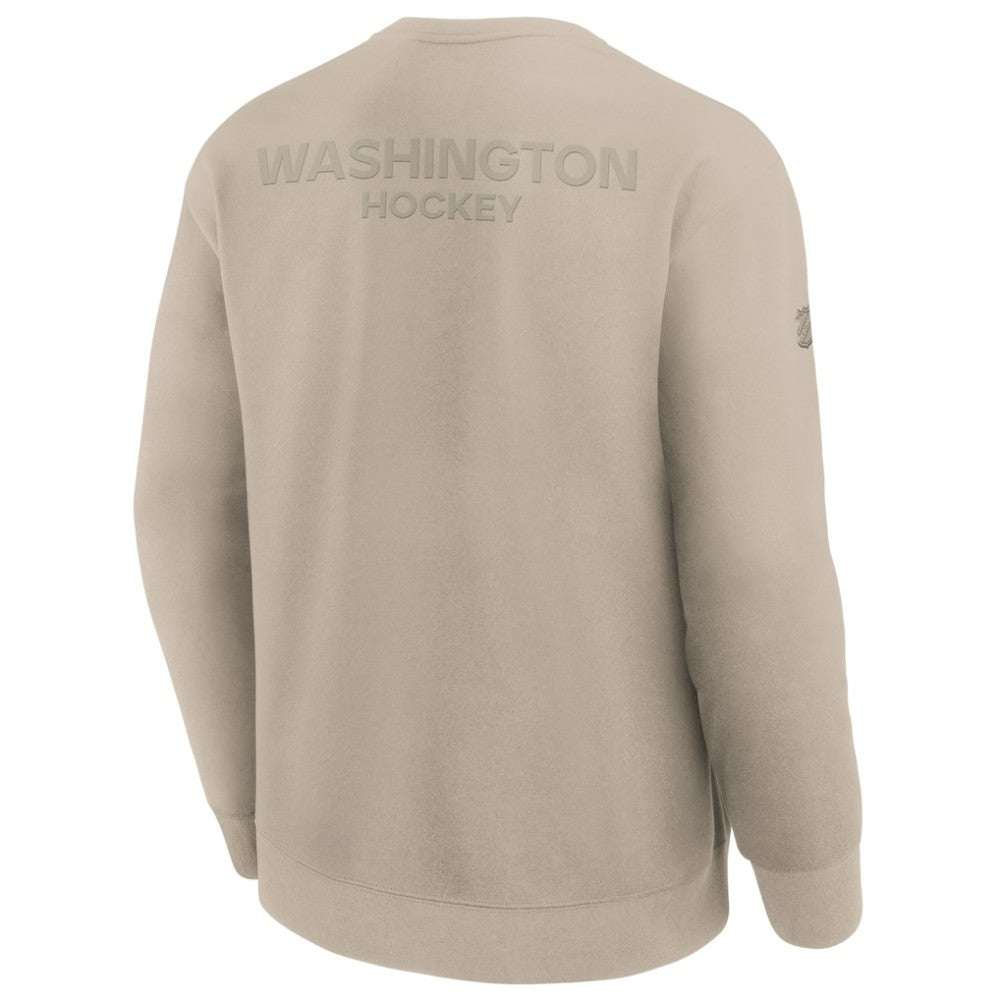 Washington Capitals Fanatics Authentic Pro Road Tri-Blend Sweatshirt - Tan | US 202495799