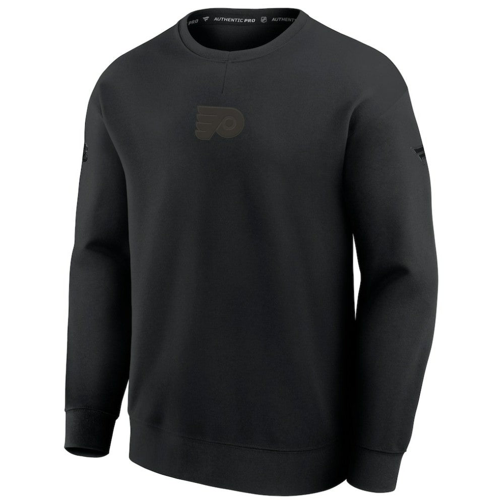 Philadelphia Flyers Fanatics Authentic Pro Road Tri-Blend Sweatshirt - Black | US 202495826