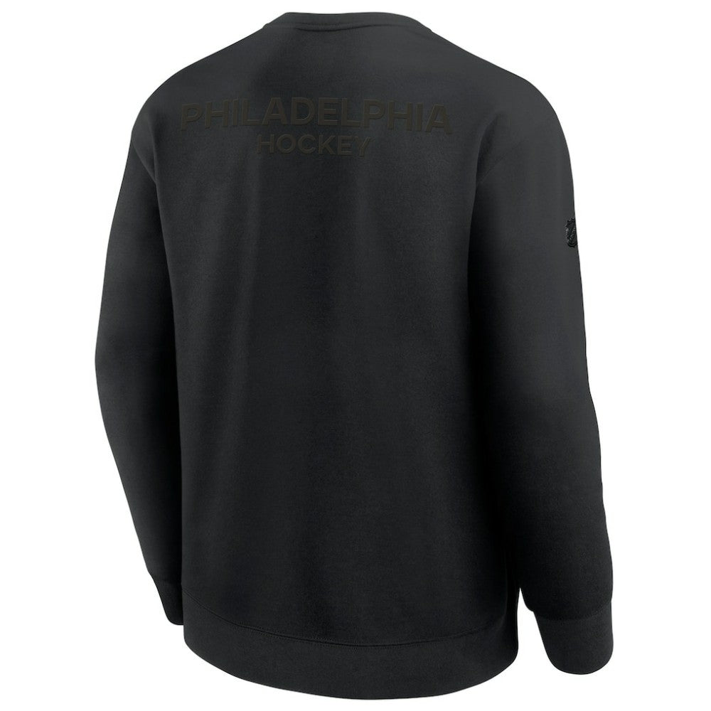 Philadelphia Flyers Fanatics Authentic Pro Road Tri-Blend Sweatshirt - Black | US 202495826