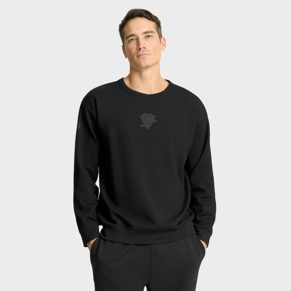 Pittsburgh Penguins Fanatics Authentic Pro Road Tri-Blend Sweatshirt - Black | US 202495831