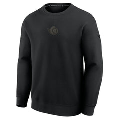 Ottawa Senators Fanatics Authentic Pro Road Tri-Blend Sweatshirt - Black | US 202495834