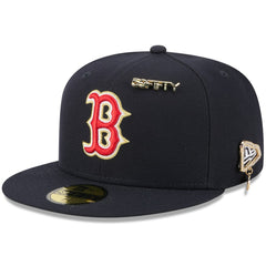 Boston Red Sox New Era 2025 59FIFTY Day 59FIFTY Fitted Hat with Pins - Navy Hats