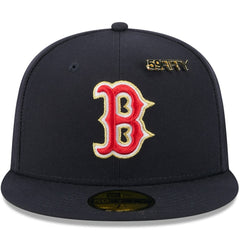 Boston Red Sox New Era 2025 59FIFTY Day 59FIFTY Fitted Hat with Pins - Navy Hats