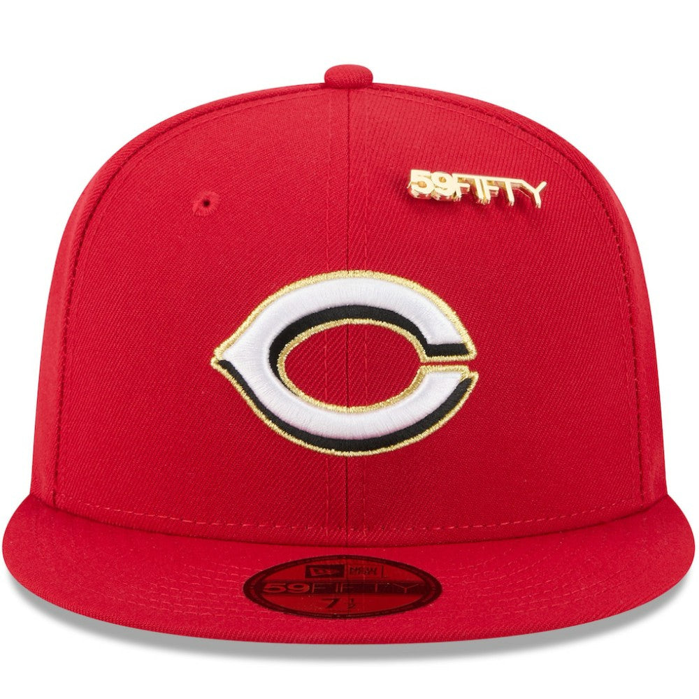Cincinnati Reds New Era 2025 59FIFTY Day 59FIFTY Fitted Hat with Pins - Red Hats