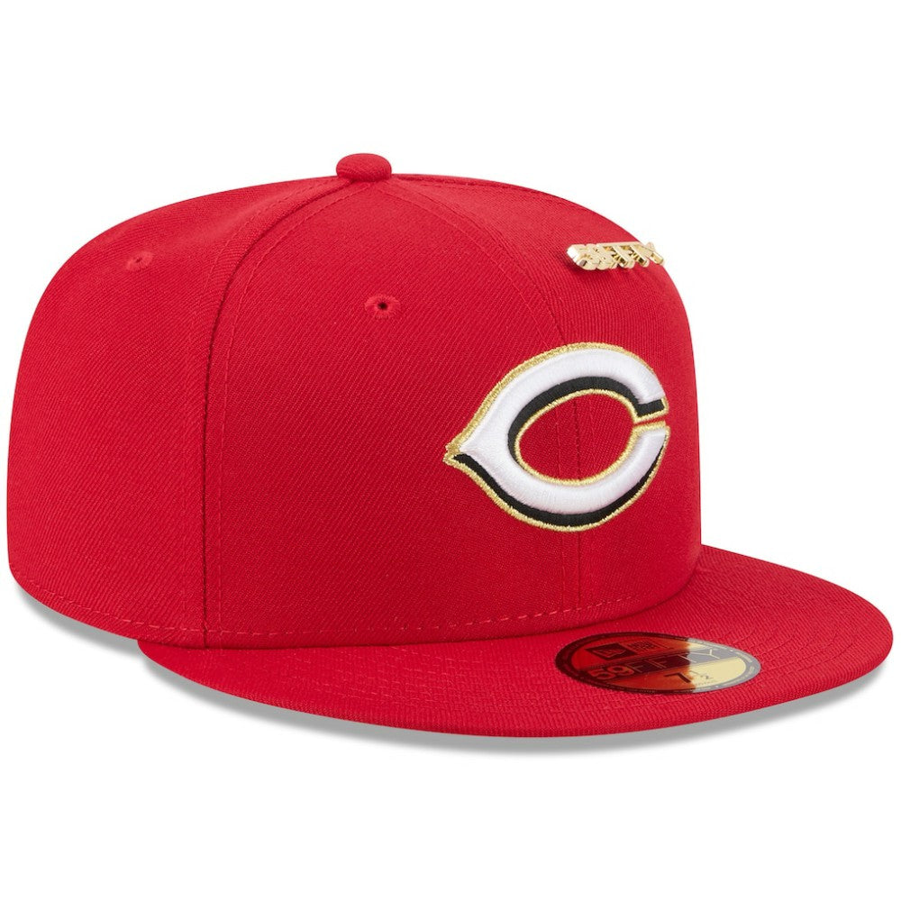 Cincinnati Reds New Era 2025 59FIFTY Day 59FIFTY Fitted Hat with Pins - Red Hats