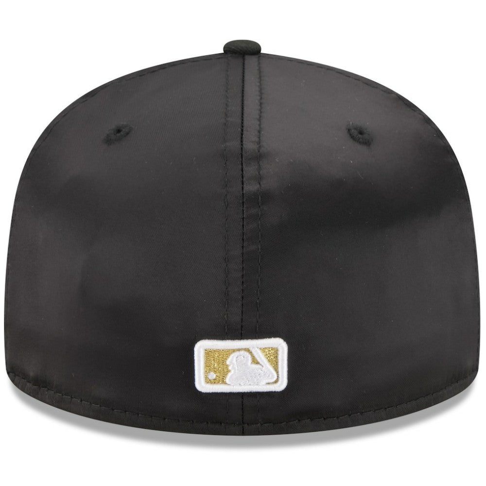 Atlanta Braves New Era 2025 59FIFTY Day Gold Leaf 59FIFTY Fitted Hat - Black Hats