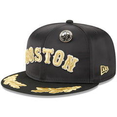 Boston Red Sox New Era 2025 59FIFTY Day Gold Leaf 59FIFTY Fitted Hat - Black Hats