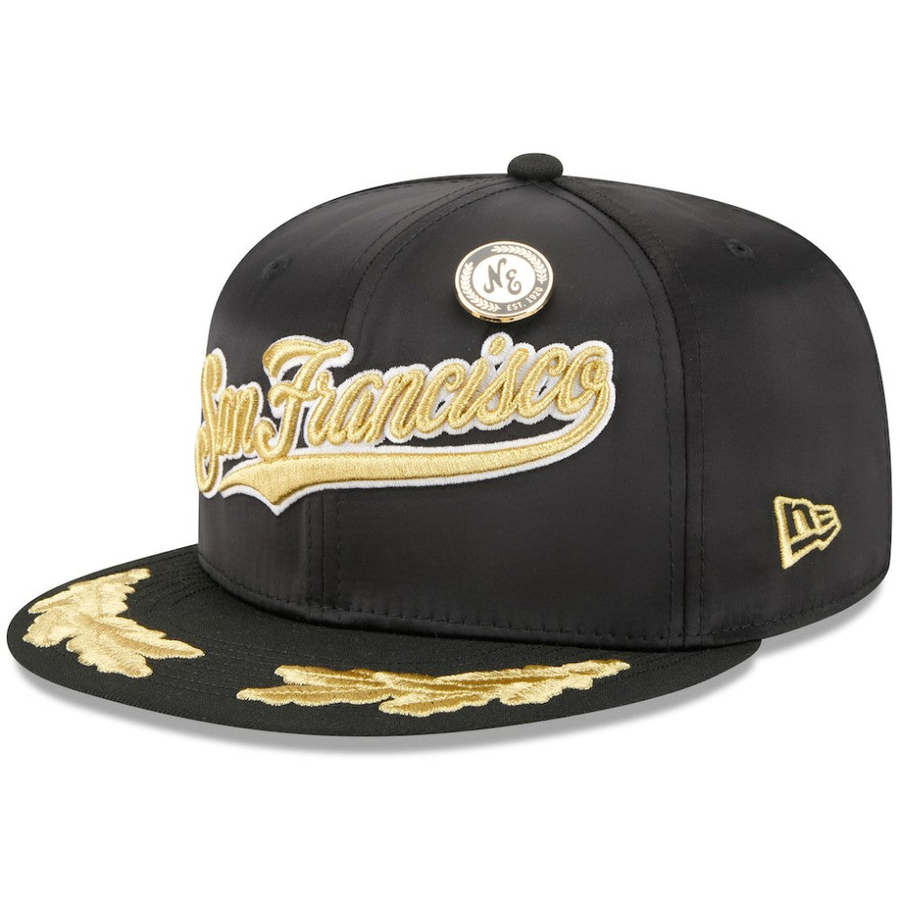San Francisco Giants New Era 2025 59FIFTY Day Gold Leaf 59FIFTY Fitted Hat - Black Hats