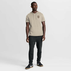 Vegas Golden Knights Fanatics Authentic Pro Road Short Sleeve Hoodie - Tan | US 202496129