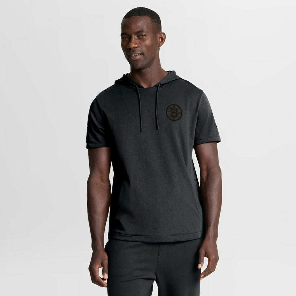 Boston Bruins Fanatics Authentic Pro Road Short Sleeve Hoodie - Black | US 202496154