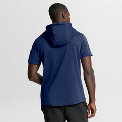 Toronto Maple Leafs Fanatics Authentic Pro Road Short Sleeve Hoodie - Navy | US 202496170