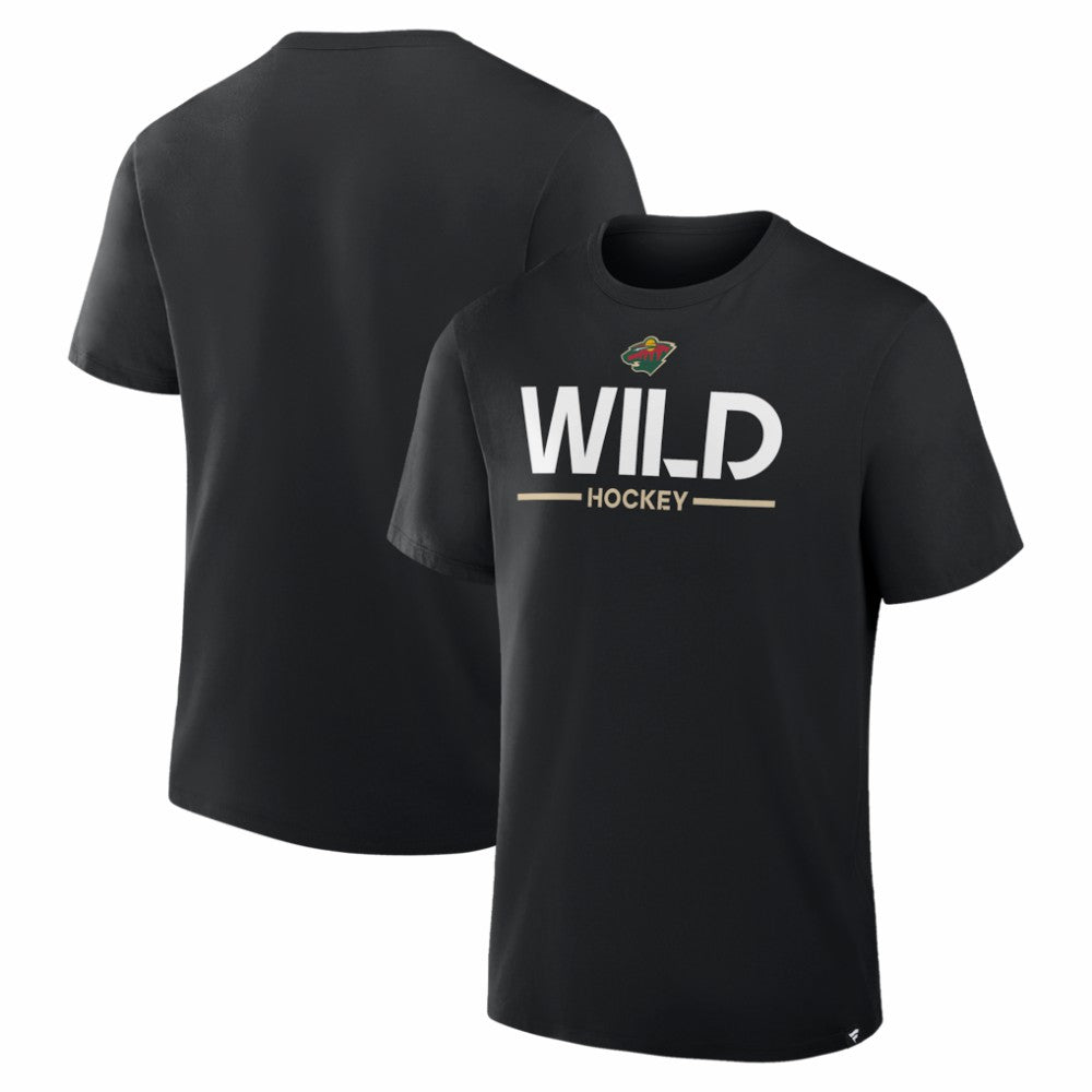 Minnesota Wild Fanatics Authentic Pro Primary T-Shirt - Black | US 202496196