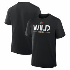 Minnesota Wild Fanatics Authentic Pro Primary T-Shirt - Black | US 202496196