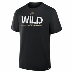 Minnesota Wild Fanatics Authentic Pro Primary T-Shirt - Black | US 202496196