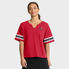 Tampa Bay Buccaneers Women's Redzone Curl Route T-Shirt - Red T-shirts