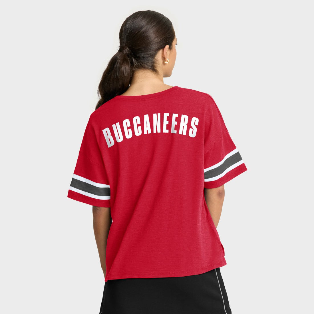 Tampa Bay Buccaneers Women's Redzone Curl Route T-Shirt - Red T-shirts