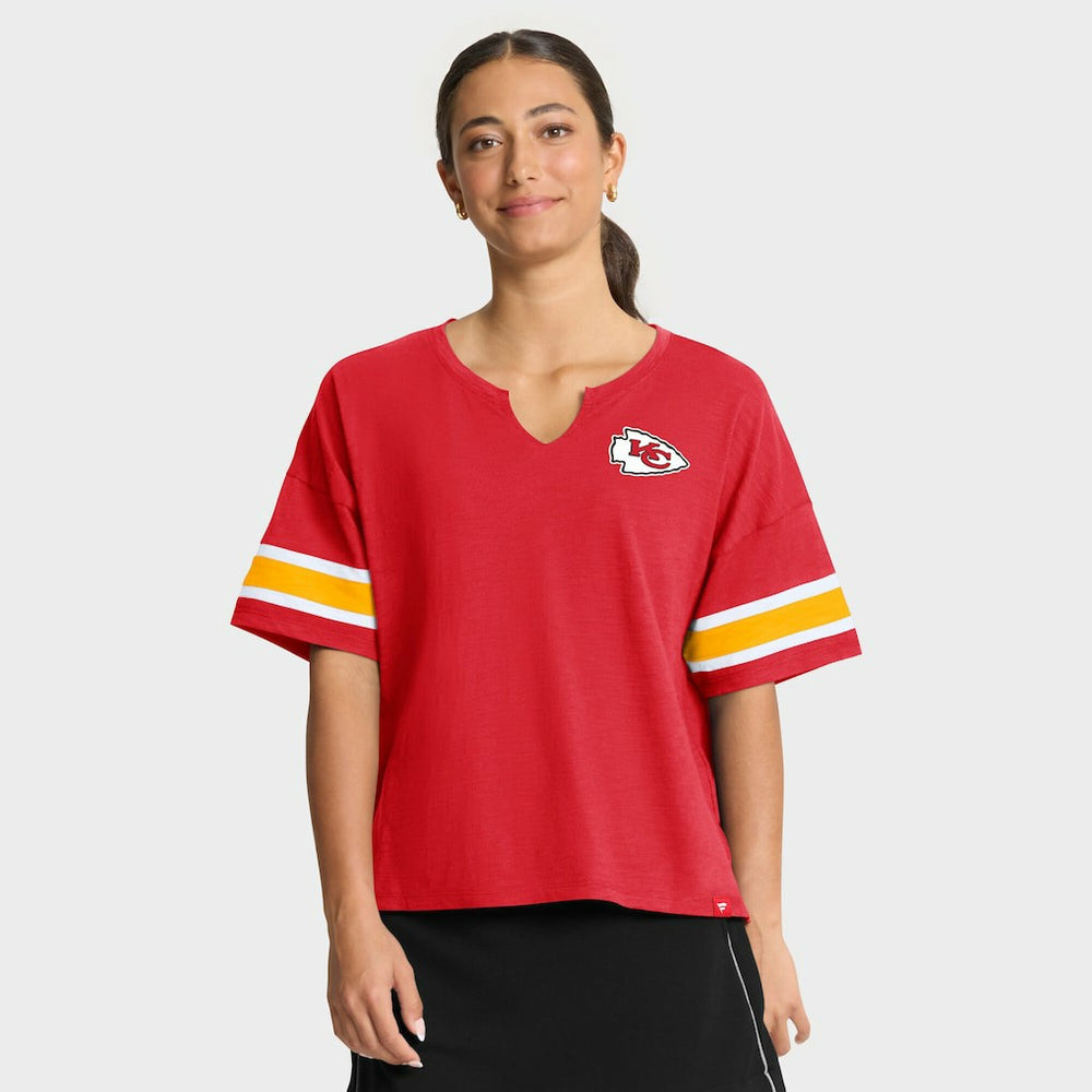 Kansas City Chiefs Women's Redzone Curl Route T-Shirt - Red T-shirts