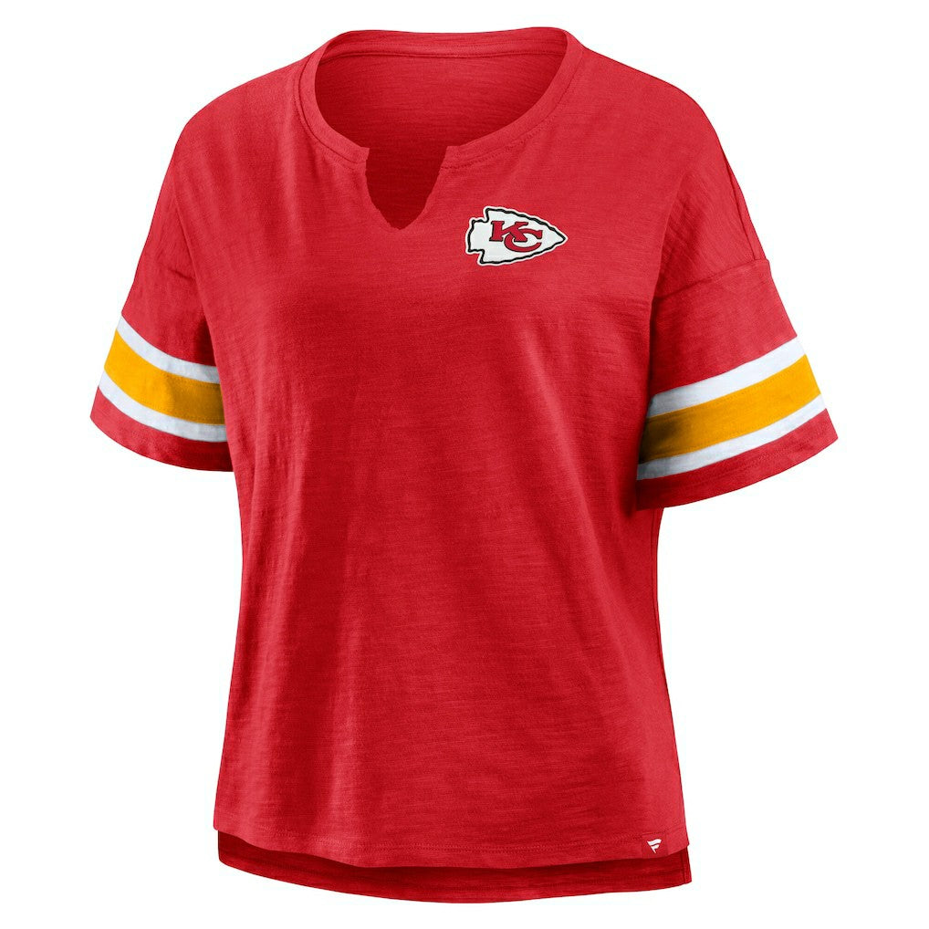 Kansas City Chiefs Women's Redzone Curl Route T-Shirt - Red T-shirts