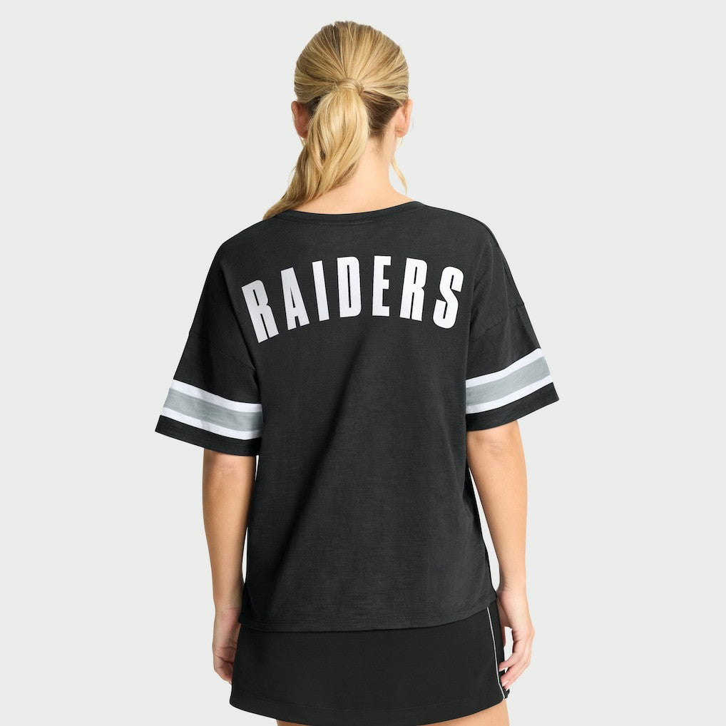 Las Vegas Raiders Women's Redzone Curl Route T-Shirt - Black T-shirts