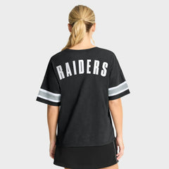 Las Vegas Raiders Women's Redzone Curl Route T-Shirt - Black T-shirts