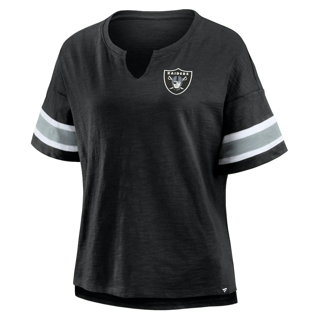 Las Vegas Raiders Women's Redzone Curl Route T-Shirt - Black T-shirts