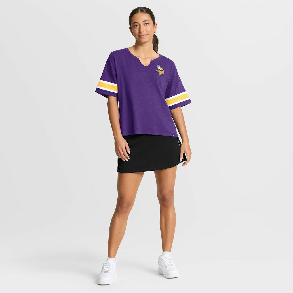 Minnesota Vikings Women's Redzone Curl Route T-Shirt - Purple T-shirts