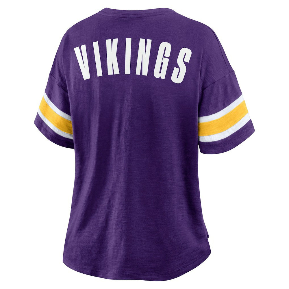 Minnesota Vikings Women's Redzone Curl Route T-Shirt - Purple T-shirts