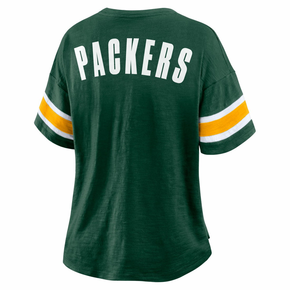 Green Bay Packers Women's Redzone Curl Route T-Shirt - Green T-shirts