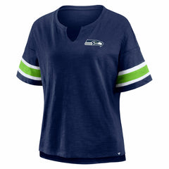 Seattle Seahawks Women's Redzone Curl Route T-Shirt - College Navy T-shirts