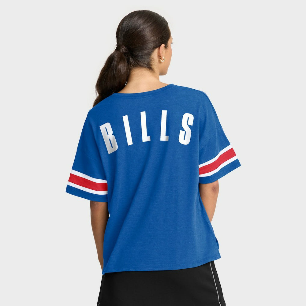 Buffalo Bills Women's Redzone Curl Route T-Shirt - Royal T-shirts
