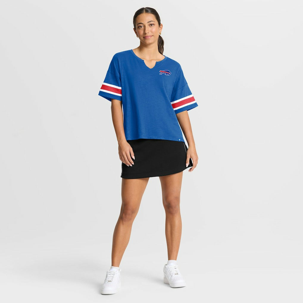 Buffalo Bills Women's Redzone Curl Route T-Shirt - Royal T-shirts