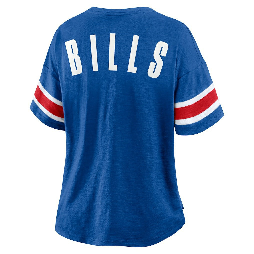 Buffalo Bills Women's Redzone Curl Route T-Shirt - Royal T-shirts