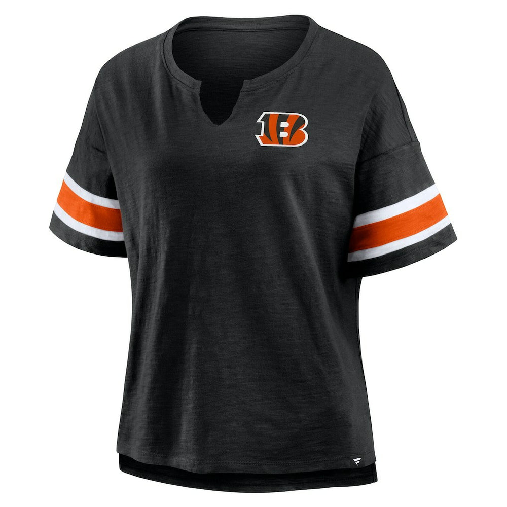 Cincinnati Bengals Women's Redzone Curl Route T-Shirt - Black T-shirts