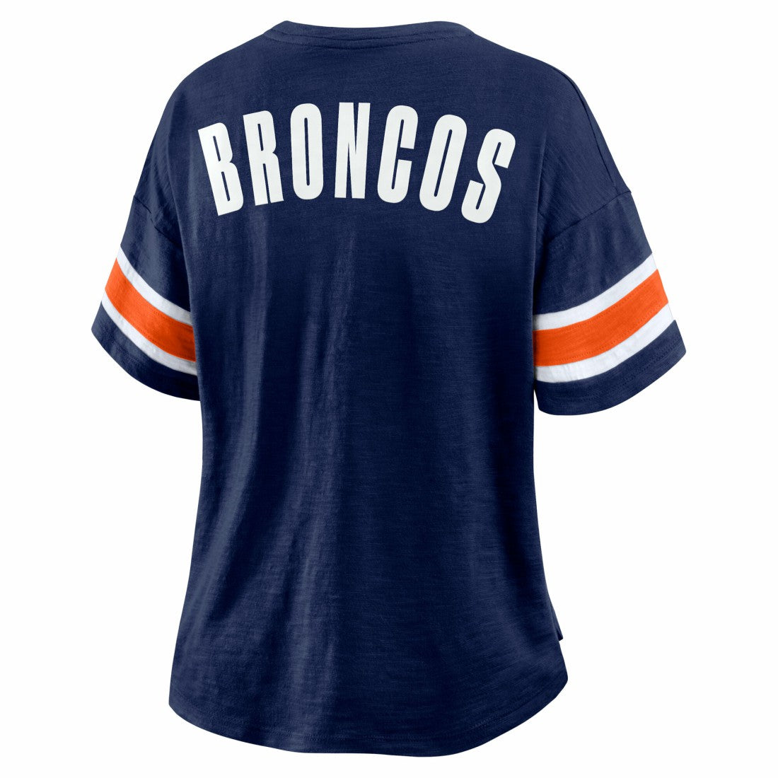 Denver Broncos Women's Redzone Curl Route T-Shirt - Navy T-shirts