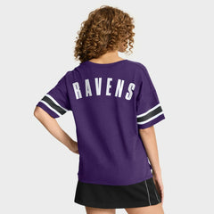 Baltimore Ravens Women's Redzone Curl Route T-Shirt - Purple T-shirts