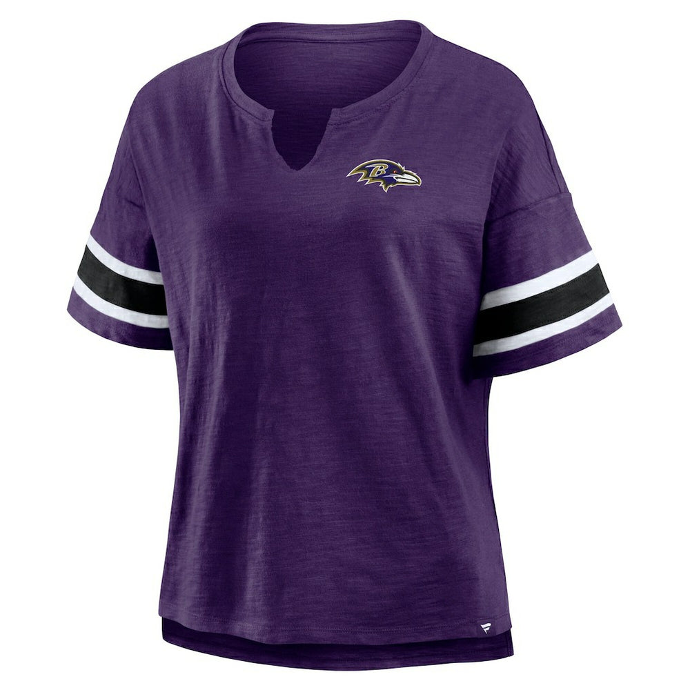 Baltimore Ravens Women's Redzone Curl Route T-Shirt - Purple T-shirts